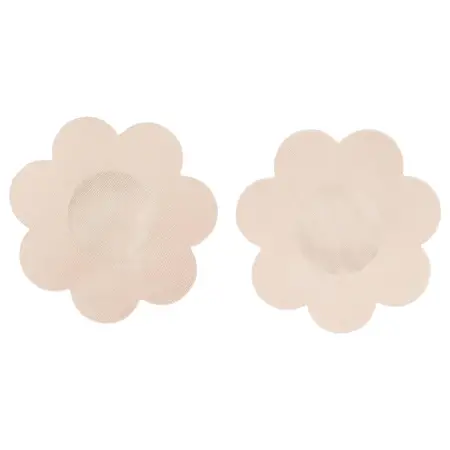 Cottelli Nipple Cover - virág mellbimbó tapasz - natúr (12db)