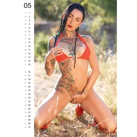Tattoo Girls - tetovált női naptár - 2025 (10db)