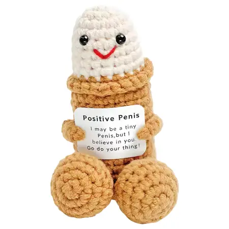 Pozitív pénisz - kötött (natúr)