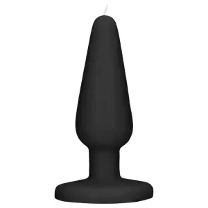 Scandalous - gyertya - anál plug - fekete (50g)